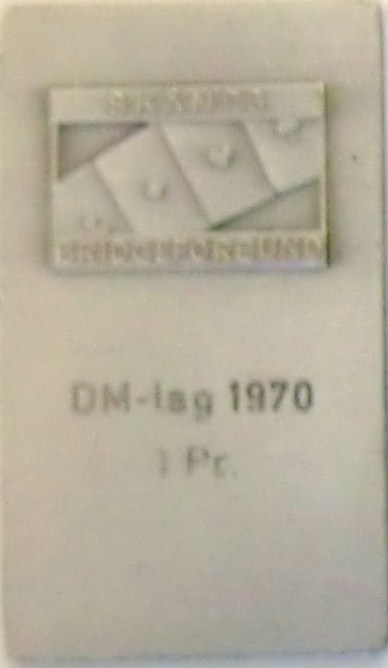 DM-Lag 1970, partner: B. Axelson. Finalmotståndare lag Hallén.